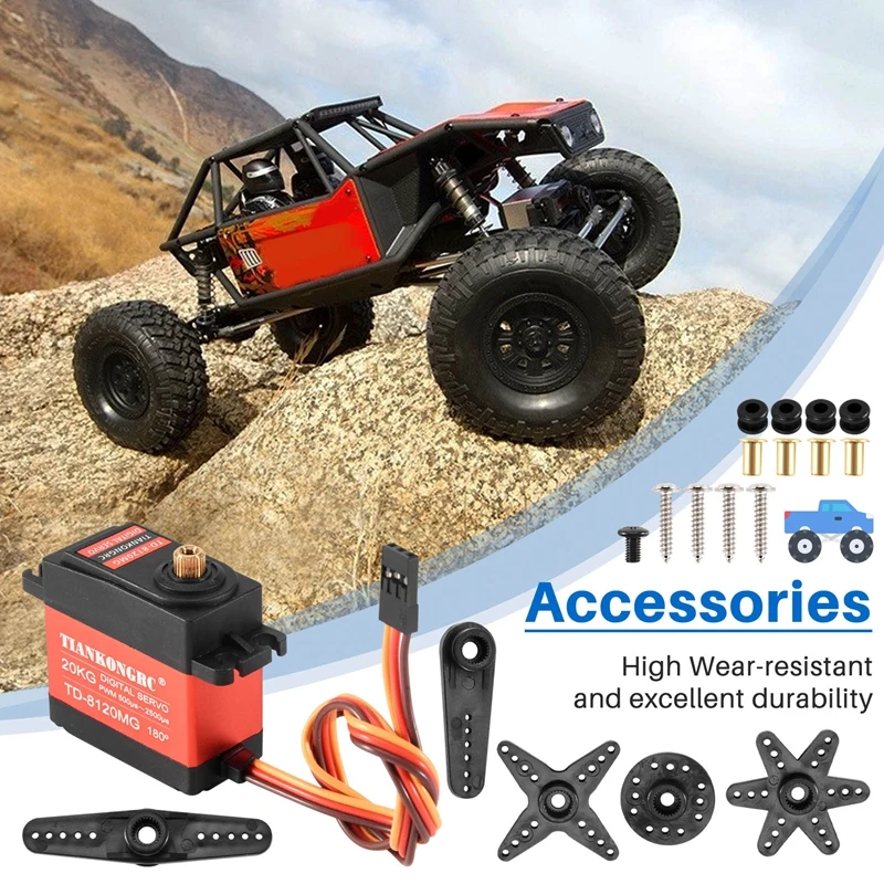 TD-8120MG Waterproof Metal Gea - Rc Hobby Shops ulasan dan harga